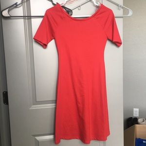 Zara basic red dress